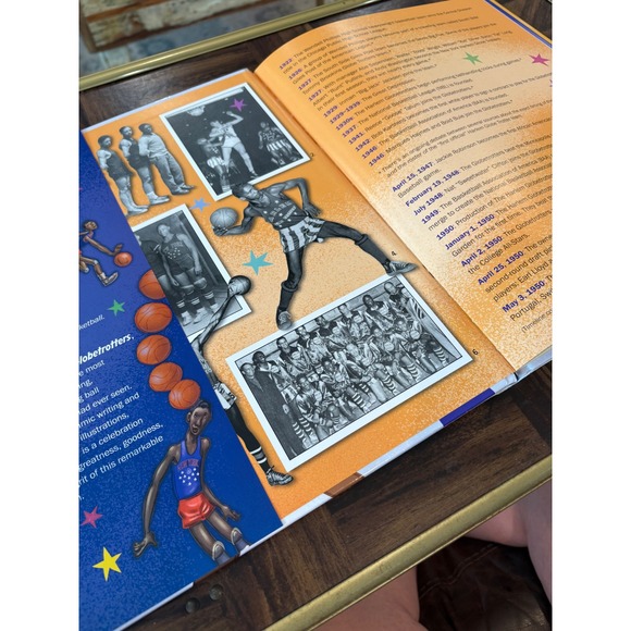 Swish!:The Slam-Dunking,Alley-Ooping, High-Flying Harlem Globetrotters Hardcover - Picture 3 of 6